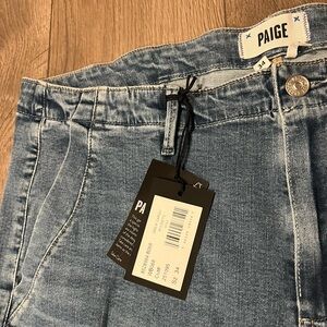 PAIGE Blue Denim Jeans size 34 Drew Cargo